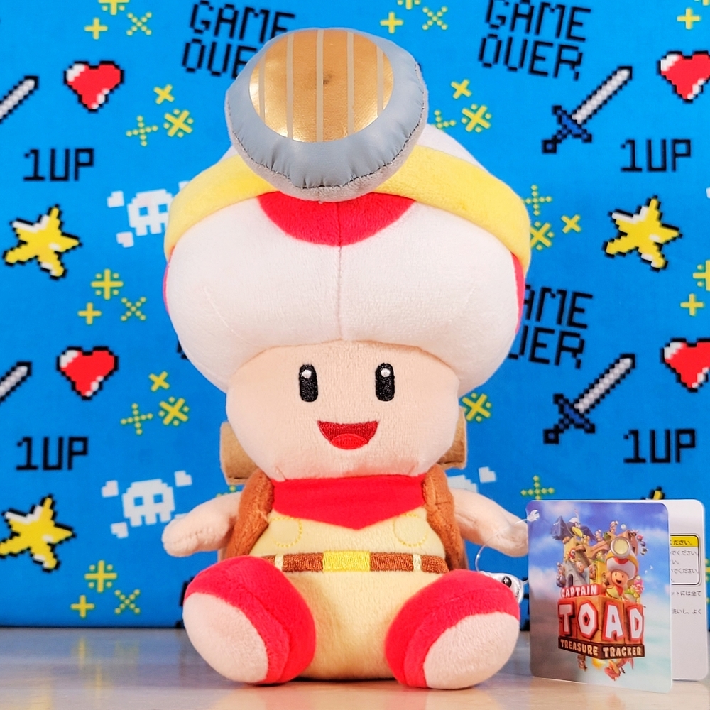Captain Toad Treasure Tracker Captain Toad (Sitting) 8" Nintendo Little Buddy
